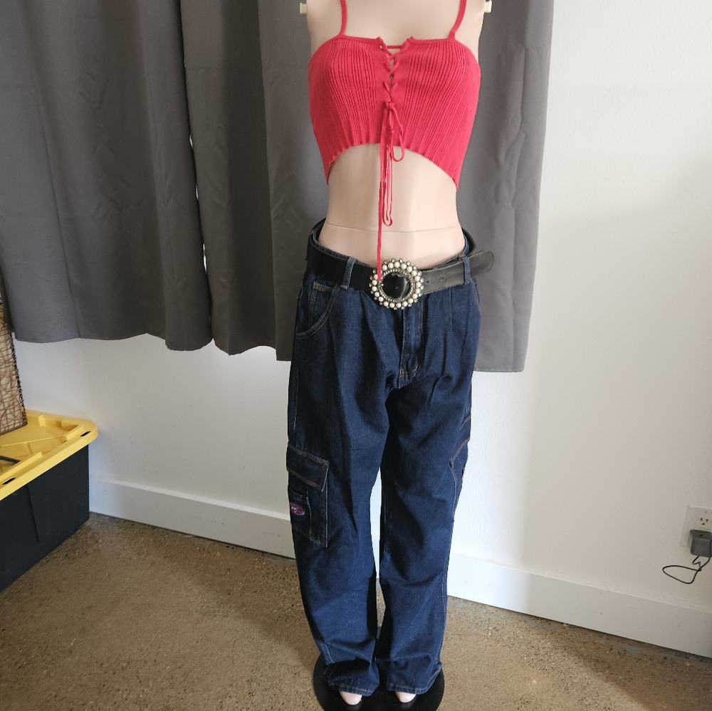 Crop Summer Lace-up Top